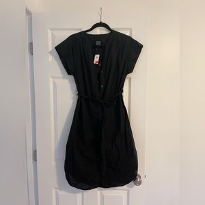 Black button down dress